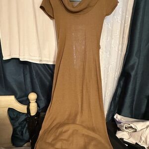 Women's Brown Sweater Dress